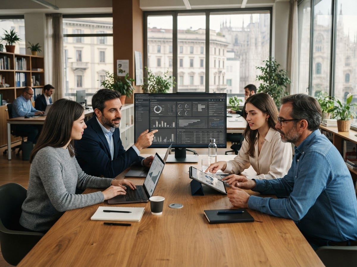 Giornovixia — team analitico al lavoro su modelli di dati finanziari